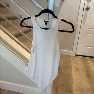 Express White Body Contour Bodysuit